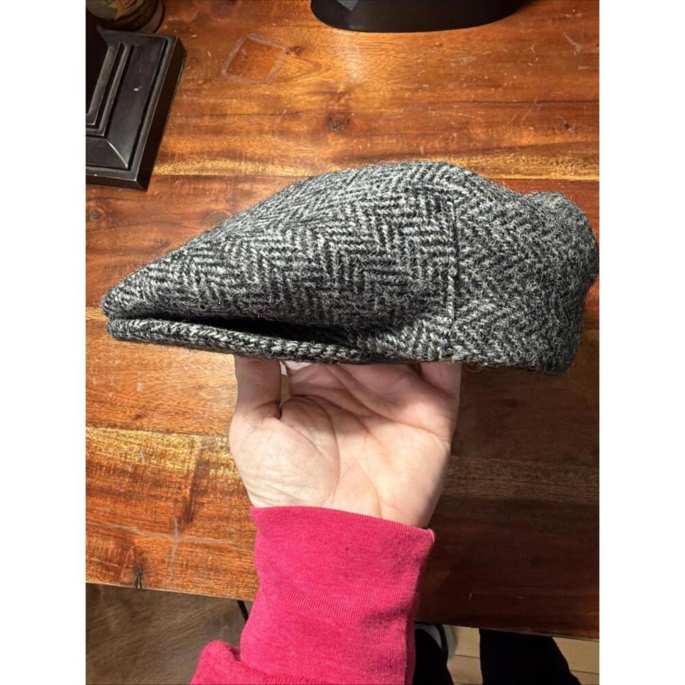 Trav'ler cap Country Gentleman Harris Tweed Scottish Wool Hand Woven New 7 1/4 - Picture 9 of 10